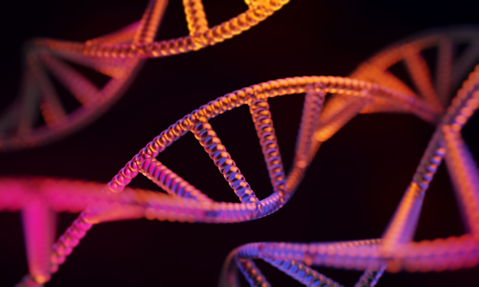 DNA double helix molecular structure, research laboratory concept