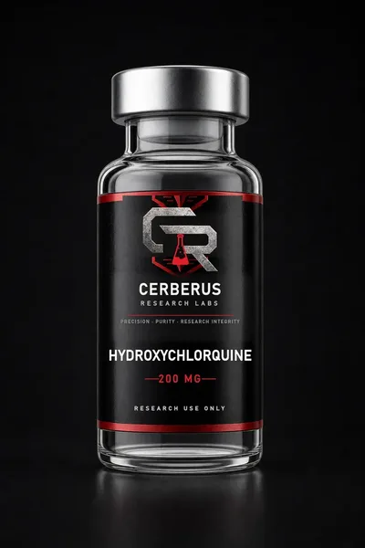 Cerberus Research Labs branded vial render for Hydroxychloroquine